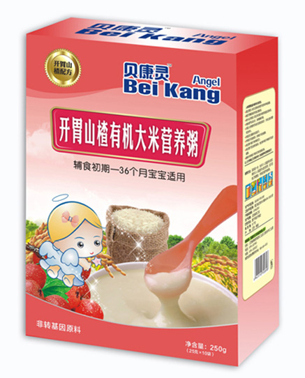 貝康靈開胃山楂有機大米營養(yǎng)粥(盒裝)