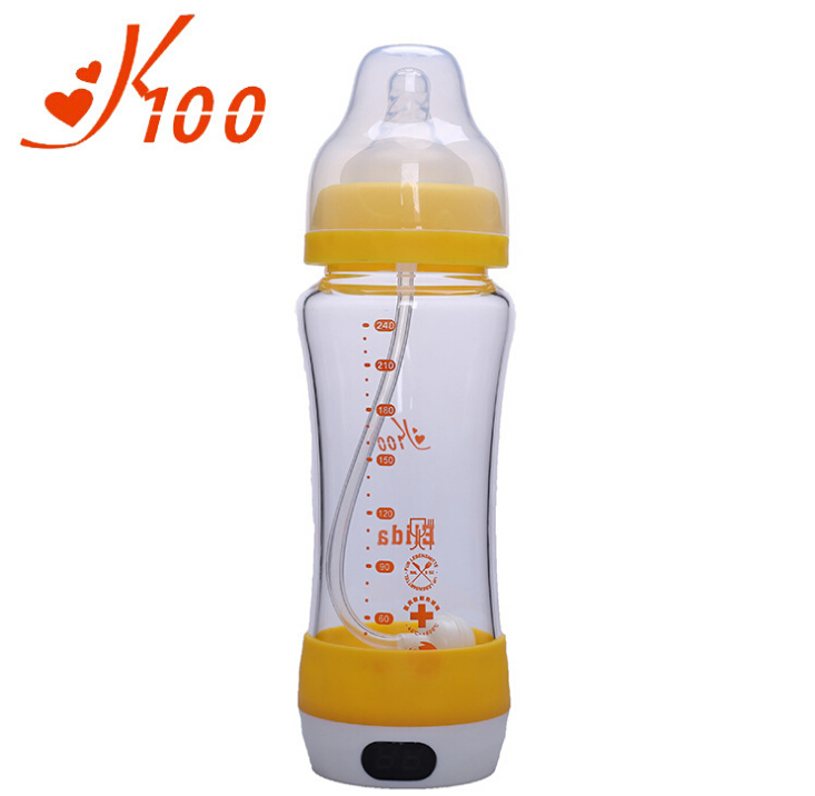 K100智能測(cè)溫奶瓶黃色