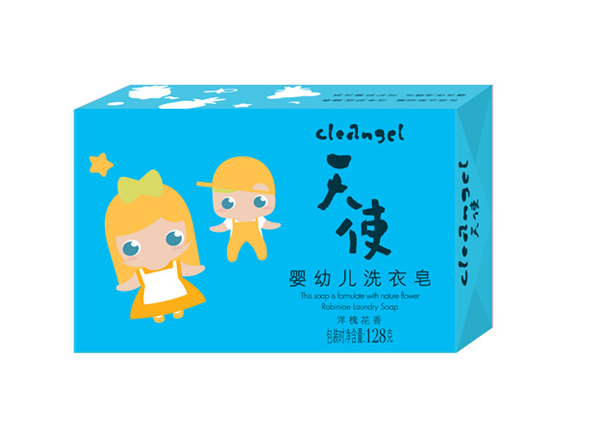 天使嬰幼兒洗衣皂-洋槐花香128g