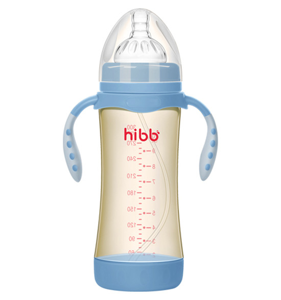 浩一貝貝透氣PPSU奶瓶藍(lán)色300ml