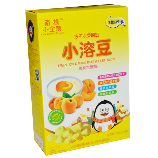 南極小企鵝黃桃水蜜桃小溶豆