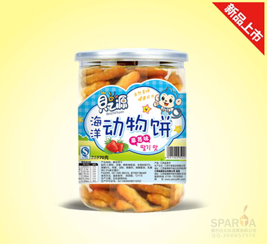 貝之源動物餅干草莓味