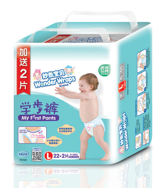 妙然寶貝學(xué)步褲L碼24片