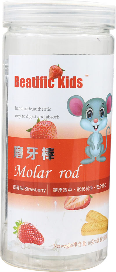 Beatific-Kids草莓味磨牙棒