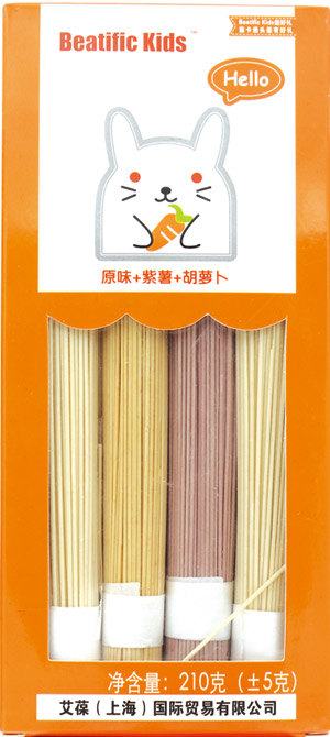 Beatific-Kids原味+紫薯+胡蘿卜面