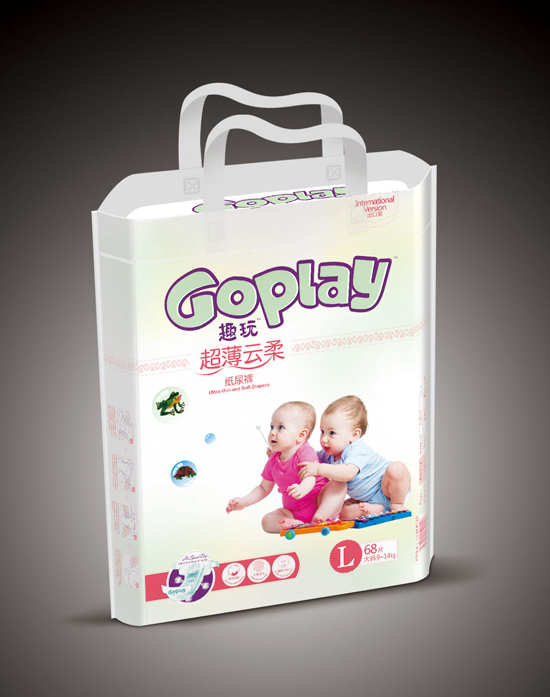 趣玩超薄云柔紙尿褲L碼68片