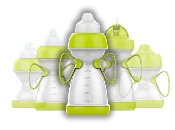 綠糖生活綠色奶瓶330ml