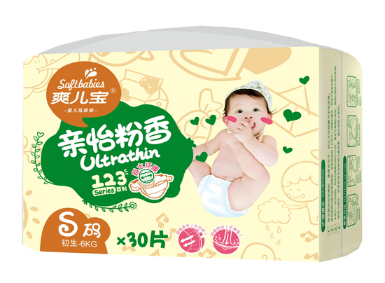 爽兒寶超吸收親怡粉香紙尿褲小號(hào)