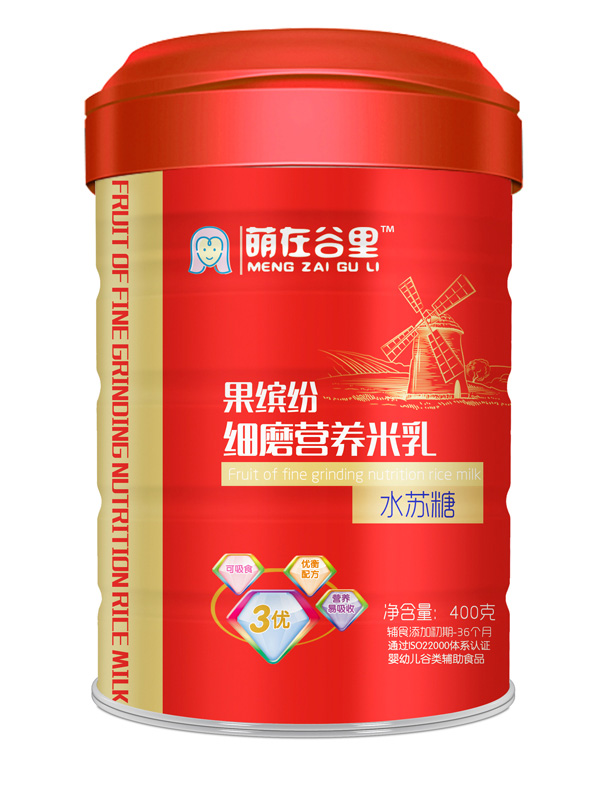 維媽媽果繽紛細磨米乳-水蘇糖