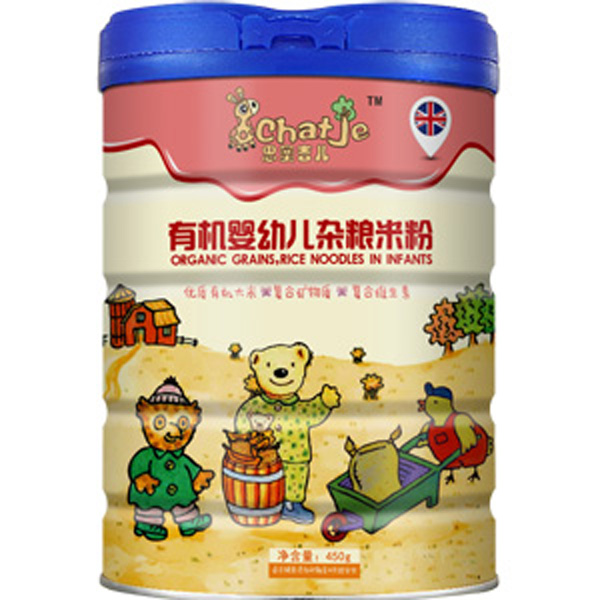 SChatJe思蜜吉兒雜糧有機米粉(罐裝)