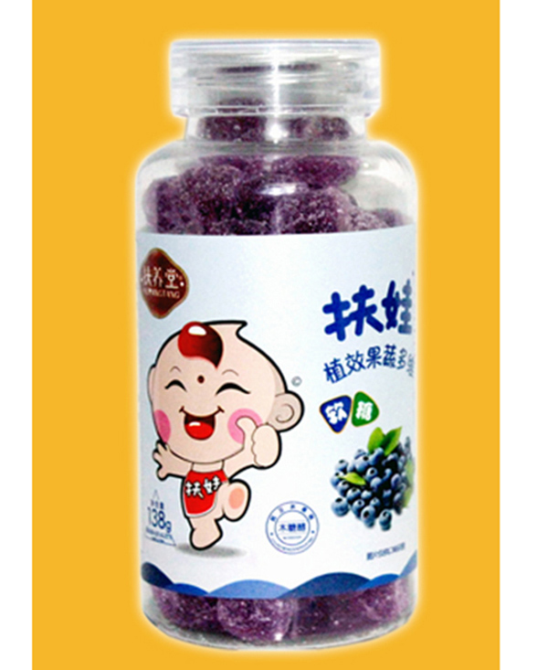 扶娃植效果蔬多維軟糖藍(lán)莓味