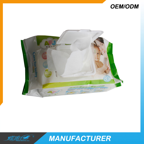 蝶雅絲80片嬰兒濕巾帶塑料蓋
