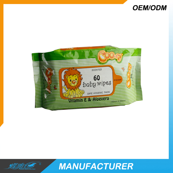 蝶雅絲60片裝一次性寶寶濕巾