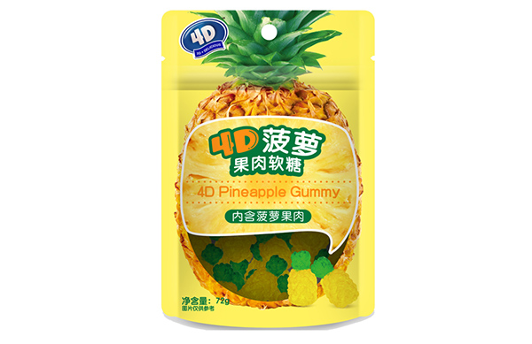 阿麥斯4D菠蘿果肉軟糖