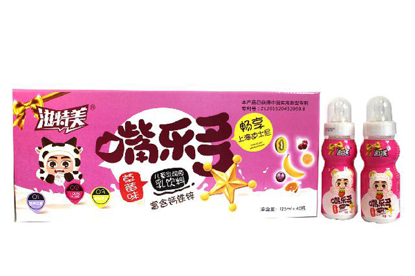 滋特美嘴樂多兒童乳酸菌乳飲料 草莓味40瓶裝 粉色