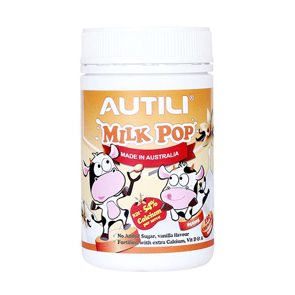 AUTILI澳特力高鈣奶爆草莓味咀嚼片