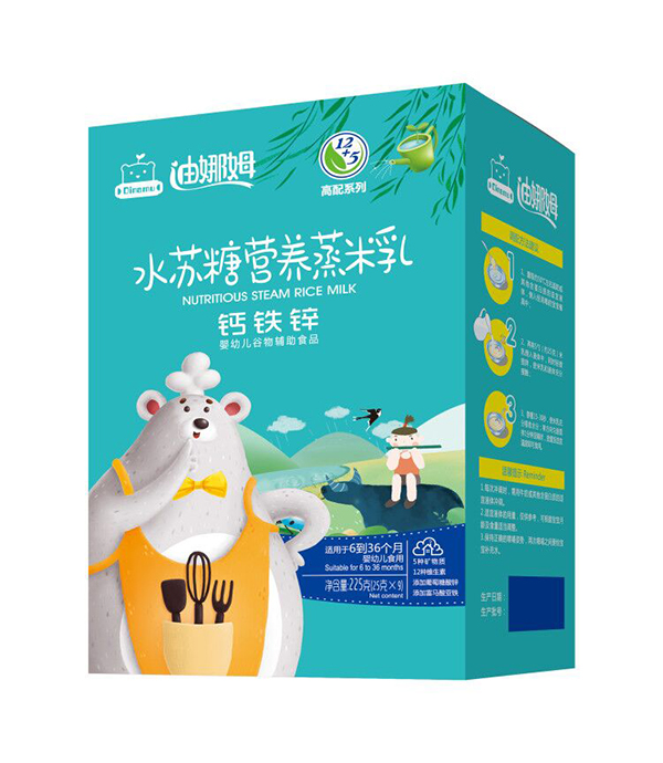 迪娜姆水蘇糖營養(yǎng)蒸米乳盒裝 鈣鐵鋅