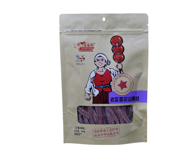 往日情老區(qū)雪花山楂絲 芝麻風味