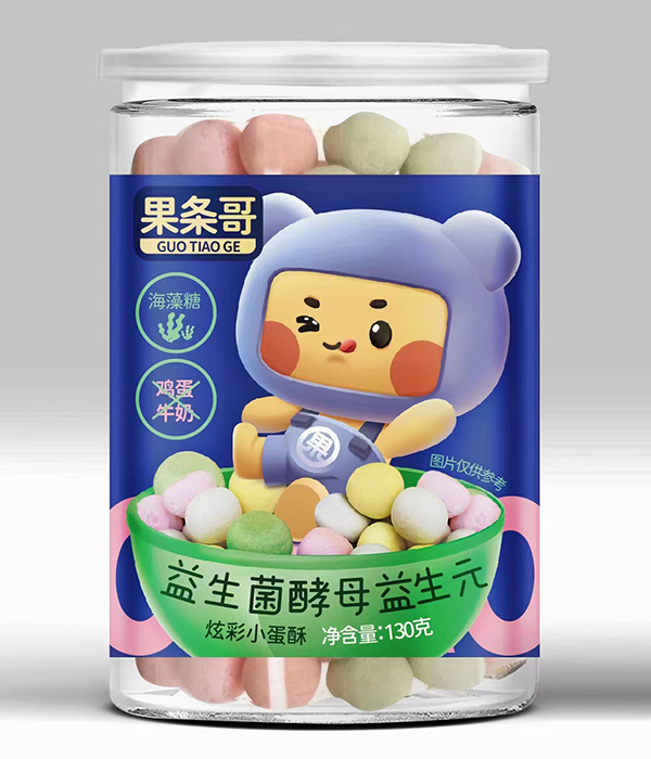 果條哥益生菌酵母益生元炫彩小蛋酥