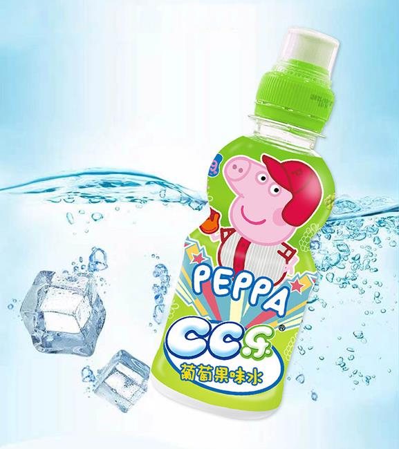 小豬佩奇CC樂(lè)葡萄果味水245ml