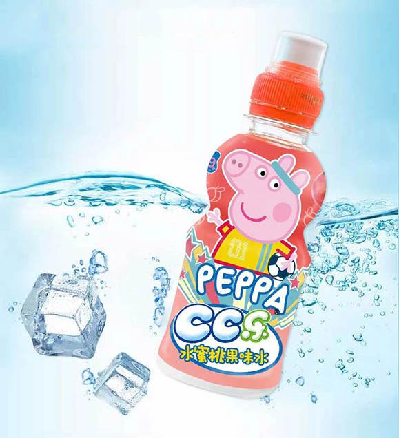 小豬佩奇CC樂(lè)水蜜桃果味水245ml