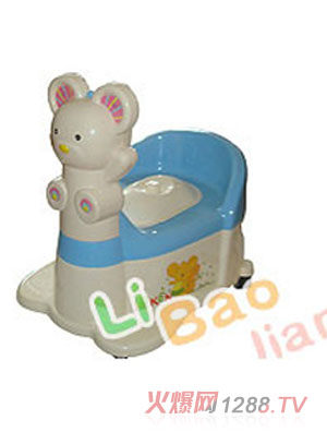 麗寶健卡通藍(lán)yinge座便器