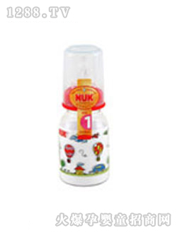 NUK PC彩色卡通奶瓶125M （帶1號仿真通氣奶嘴）