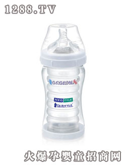 BABISIL硅膠收縮內(nèi)膽奶瓶8安士