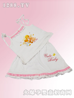 安嬰寶女嬰吊帶童裝