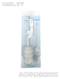 360度旋轉海棉奶瓶刷