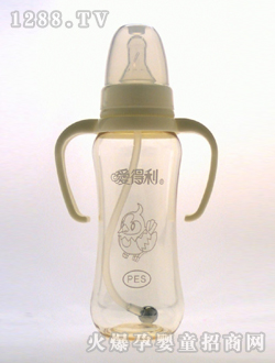 帶柄自動PES奶瓶240mL小雞