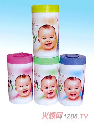 yinge濕巾80片桶裝