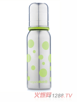 歐可滋不銹鋼標(biāo)口奶瓶綠7oz