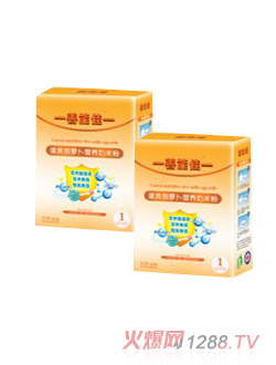 善能佳蛋黃胡蘿卜營養(yǎng)奶米粉盒裝