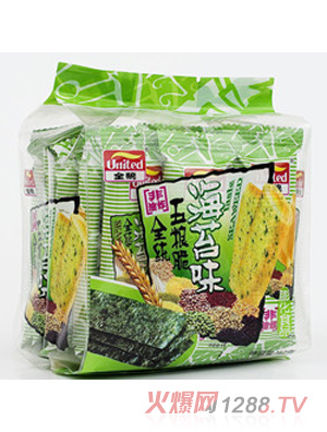 全統(tǒng)五糧脆海苔味162克每包