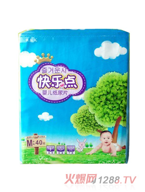 快樂點(diǎn)超薄紙尿片中碼40片