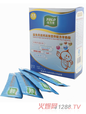 優(yōu)力度益生元高鈣高鐵營養(yǎng)配方羊奶粉