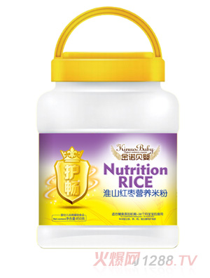 金諾貝嬰護(hù)暢淮山紅棗營養(yǎng)米粉