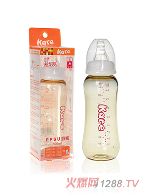 可兒KR-1066標(biāo)口手把自動PPSU奶瓶260ml