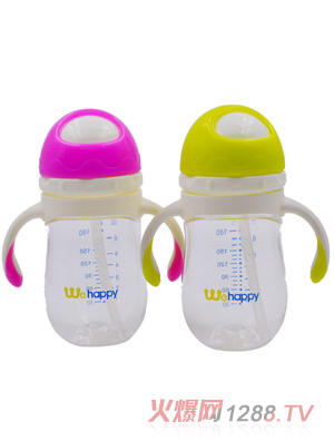 喂嗨皮210ml旋轉(zhuǎn)蘑菇頭PA學(xué)飲杯紅色綠色