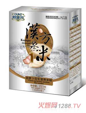 歐能智盒裝1段漢方蒸米胡蘿卜花生營養(yǎng)米粉