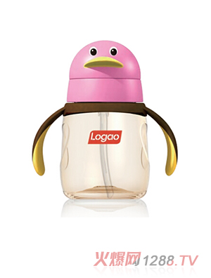 Logao（樂高）PPSU企鵝吸管水杯