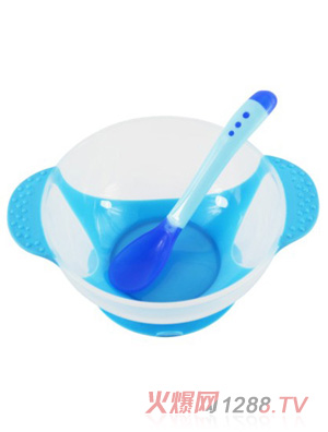 陽(yáng)光兔吸盤小碗藍(lán)色