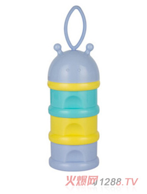 陽(yáng)光兔三層奶粉盒灰色小蟲(chóng)蓋-