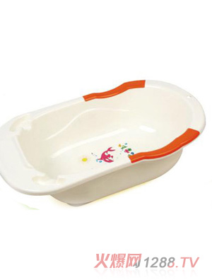 陽(yáng)光兔yinge沐浴盆白色橙底