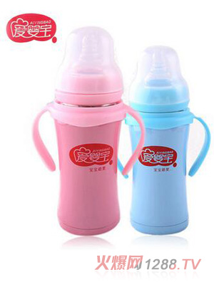 愛嬰寶yinge不銹鋼保溫奶瓶180ML