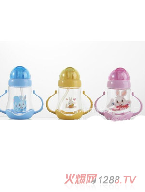 多尼熊新款雙耳手柄yingye學飲杯260mL