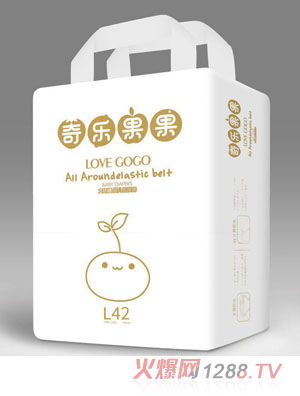 奇樂果果大環(huán)腰yinge紙尿褲L碼42片