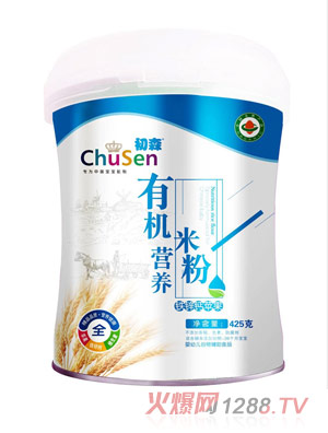 初森有機(jī)營養(yǎng)米粉-鐵鋅鈣蘋果