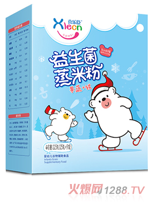 喜樂(lè)臣益生菌蒸米粉果蔬+鐵 盒裝